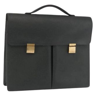 Louis Vuitton Pre-owned Vintage Business Bag - Dames - Pre-owned - Zwart - Maat: ONE Size Leer