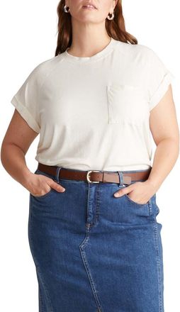 Universal Standard Light As Air Short Sleeve T-Shirt in Vapor at Nordstrom, Size 4Xl