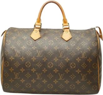 Louis Vuitton Pre-owned Boston Bag - Dames - Vintage Handtas - Bruin - ONE Size - Leer - Vintage
