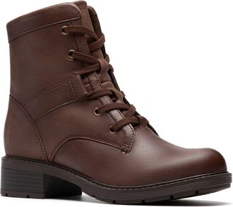 Clarks Hearth Parker Boot in Brown Leather at Nordstrom Rack, Size 6.5