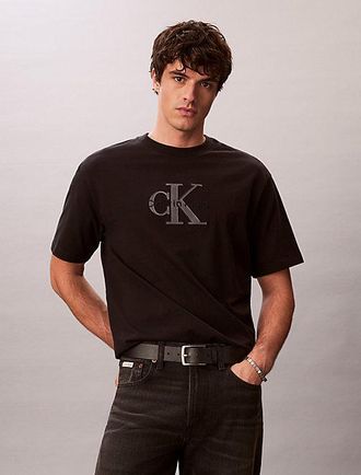 Calvin Klein Relaxed Logo Appliqu&eacute; T-shirt