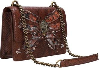 Kurt Geiger Tassen, Dames, Bruin, ONE Size, Wol, Dames Schoudertassen Shoreditch Soft