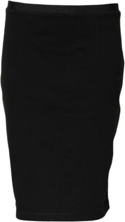 Gianfranco Ferre Pencil Cut Knie Lengte Rok - Dames - Kokerrokken - Zwart - S - Polyester - Rokken