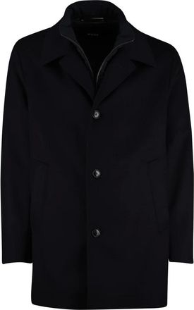 HUGO BOSS Jassen, Heren, Blauw, 2Xl, Katoen, H-Clark Bib S-254 Coat