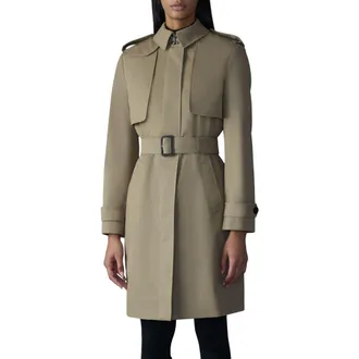 Mackage Winn 3-in-1 Insulated Trench Coat in Light Camel at Nordstrom, Size X-Small