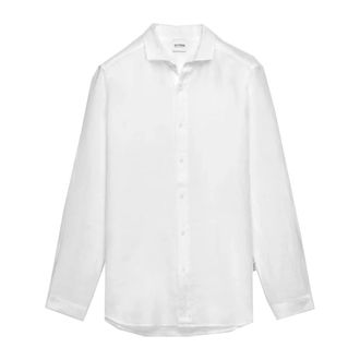 Sundek Heren, Overhemden, Wit, Maat: 2XL Linnen