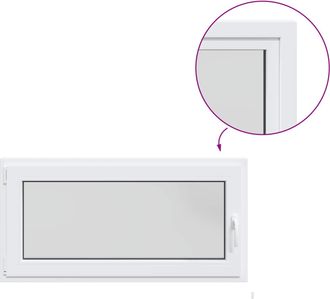 vidaXL Ventana De S&oacute;tano Risor 120 X 50 Cm Pvc Y Vidrio Vidaxl