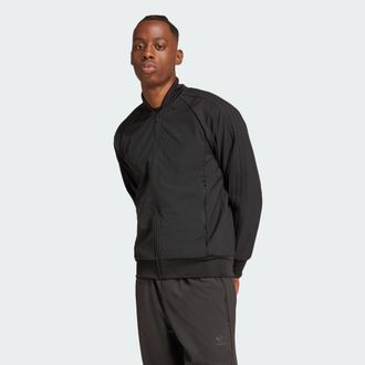 adidas Originals ADIDAS Originals Mens Bonded SST Track Top - Black Recycled Material - Size Small