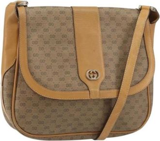 Gucci Pre-owned Cross Body Bags, female, Beige, Size: ONE SIZE Pre-owned Plastic Cross Body Bag