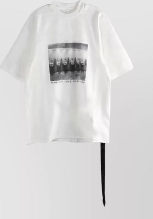 Rick Owens jumbo short sleeve crew neck graphic t-shirt