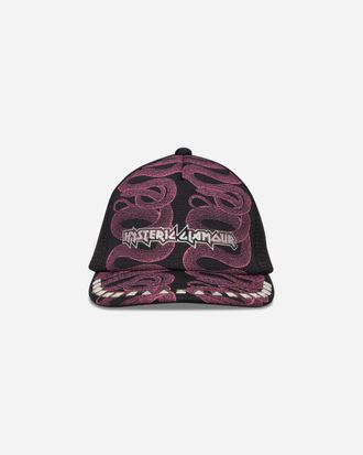 Hysteric Glamour Snake Loop Studded Mesh Cap Black