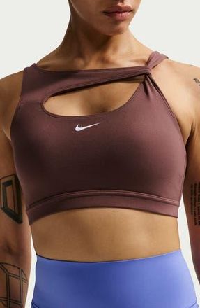 Nike Capsule Asymmetric Sports Bra in Tattoo/White at Nordstrom Rack, Size X-Small