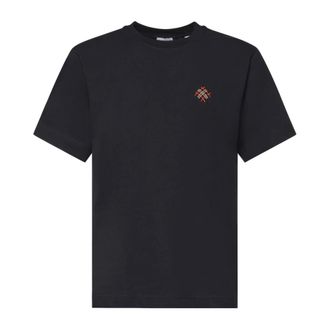 Burberry Camiseta de algod&oacute;n Knight Check - Tops - Hombre - Negro - XL