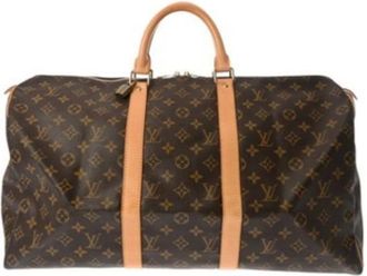 Louis Vuitton Vintage, unisex, Bruin, ONE Size, Pre-owned Vintage Canvas Weekendtas