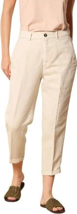 Mason's Dames, Broeken, Beige, Maat: XS Linnen