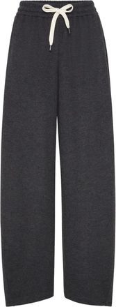 Brunello Cucinelli drawstring track trousers - Grey