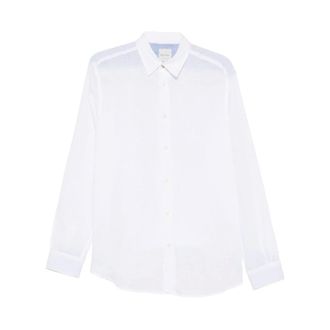 Paul Smith Casual Shirts, male, White, Size: XL Long-sleeved Shirt
