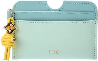 Fendi Fendi Ff Diamond Leather Card Case