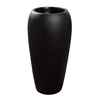 Schubiger M&ouml;bel Pflanzengef&auml;ss Trendy, Fiberglas, Schwarz H: 66 cm
