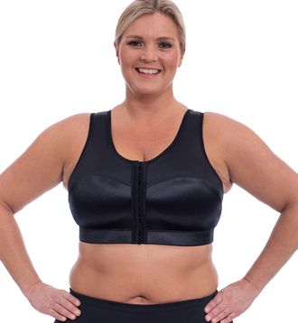 Enell Womens Full Coverage High Impact Sports Bra (100) (US, Numeric, 4, Regular, Regular, Black)