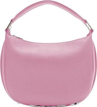 Silvian Heach Tassen, Dames, Roze, ONE Size, Leer, Metallic Lettering Hobo Bag