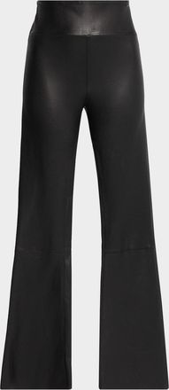 SPRWMN Ankle Flare Leather Leggings