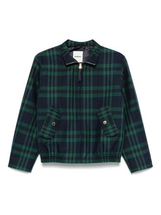 Sandro checked bomber jacket - Green