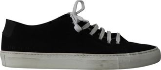 Common Projects Achilles Lage Sneakers in Zwart Canvas
