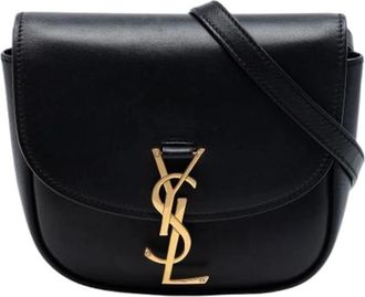 Saint Laurent Pre-owned Kaia Crossbody Bag - Dames - Vintage Schoudertas - Zwart - ONE Size - Leer - Vintage
