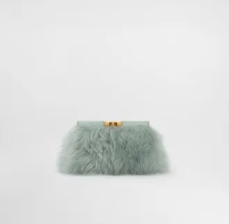 Dolce & Gabbana Marlene Shoulder Bag In Shearling And Calfskin - Woman Shoulder And Crossbody Bags Multicolor Onesize