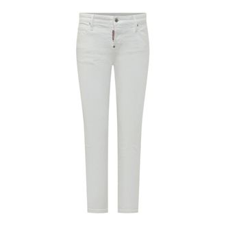 Dsquared2 Skinny Jeans, female, White, Size: 2XS Teddy jeans