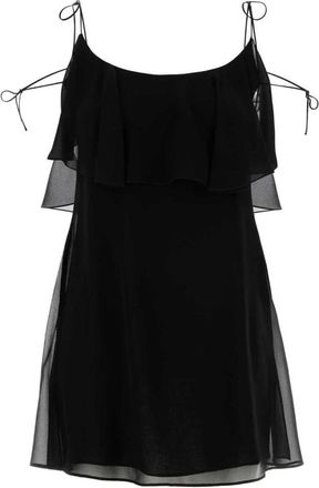 Saint Laurent Kleedjes, Dames, Zwart, L, Short Kleedjes