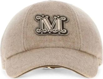 Max Mara Accessoires, Dames, Beige, 58 CM, MXAordine Cap