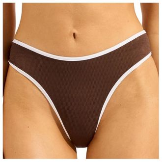 Seafolly Beach Bound High Leg Pant Bikini-Bottom f&uuml;r Damen | orange