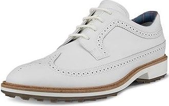 Ecco Classic Hybrid Wing Tip Water Resistant Mens Shoes White : EU 45 (US Mens 11-11.5) D - Medium, Leather