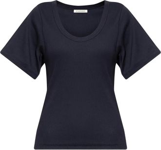 By Malene Birger Lunai T-shirt met ronde hals - Blauw