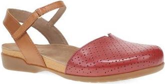 Dansko Rowan Flat in Red Perf at Nordstrom, Size 10.5-11Us