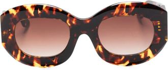 Thierry Lasry Occhiali da sole Trophy ovali - Marrone