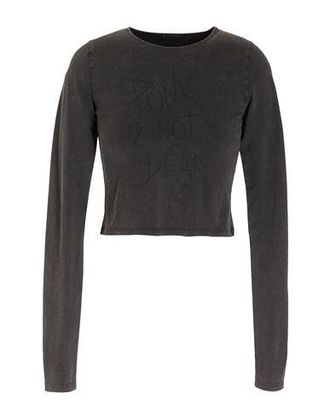 8 by YOOX PRINTED JERSEY L/ SLEEVES T-SHIRT