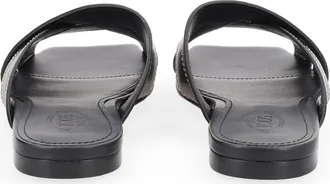 Tod's Cross-Strap Calfskin Sandal - Black