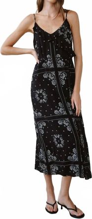 Bella Dahl Ruffle Cami Midi Dress In Bandana Print