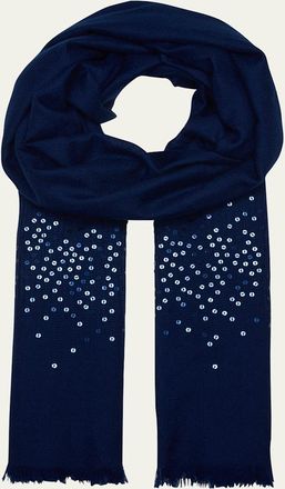 Sofiacashmere Lightweight Cashmere Sequin Scarf