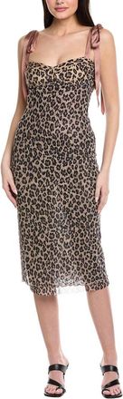 Free People Printed Got Glam Slip Dress