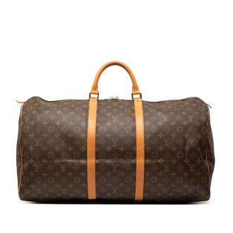 Louis Vuitton Pre-owned Womens Monogram Keepall 60 - Brown Textile - One Size
