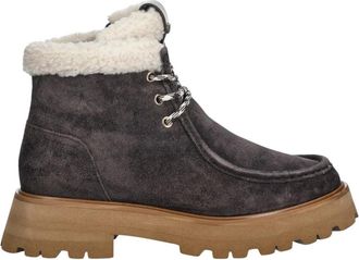 Michael Kors Cade Enkellaars - Dames - Winterlaarzen - Bruin - 39 EU - Polyester - Schoenen