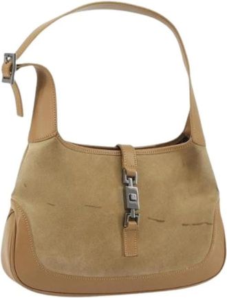 Gucci Pre-owned Vintage Shoulder Bag - Dames - Vintage Schoudertas - Beige - ONE Size - Vintage