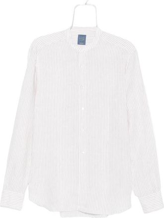Barba Striped Collarless Shirt