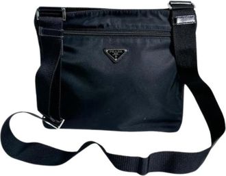 Prada Pre-owned Vintage Nylon Shoulder Bag - unisex - Vintage Schoudertas - Zwart - ONE Size - Nylon - Vintage