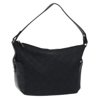 Ferragamo Tweedehands Canvas handtassen - Dames - Pre-owned - Zwart - Maat: ONE Size
