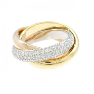 Cartier Pink Gold White Gold Yellow Gold Yellow Gold (18K) Pink Gold (18K) White Gold (18K) Band Ring (Pre-Owned)